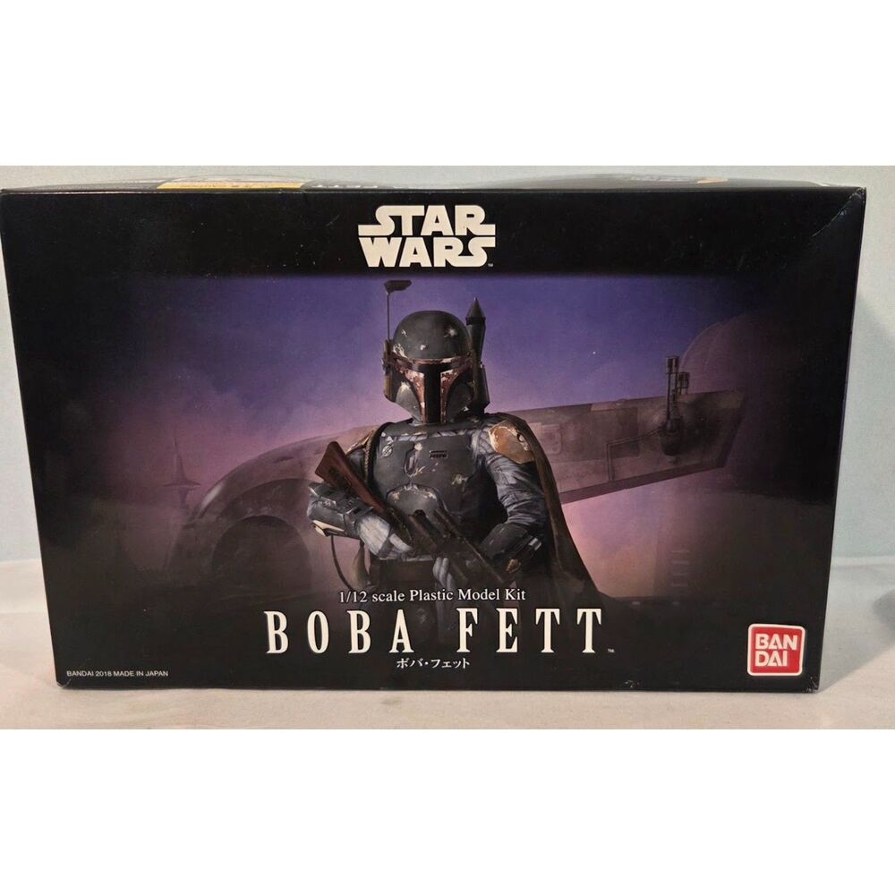 Bandai Star Wars Boba Fett 1/12 Model Kit Plastic Figure Japan